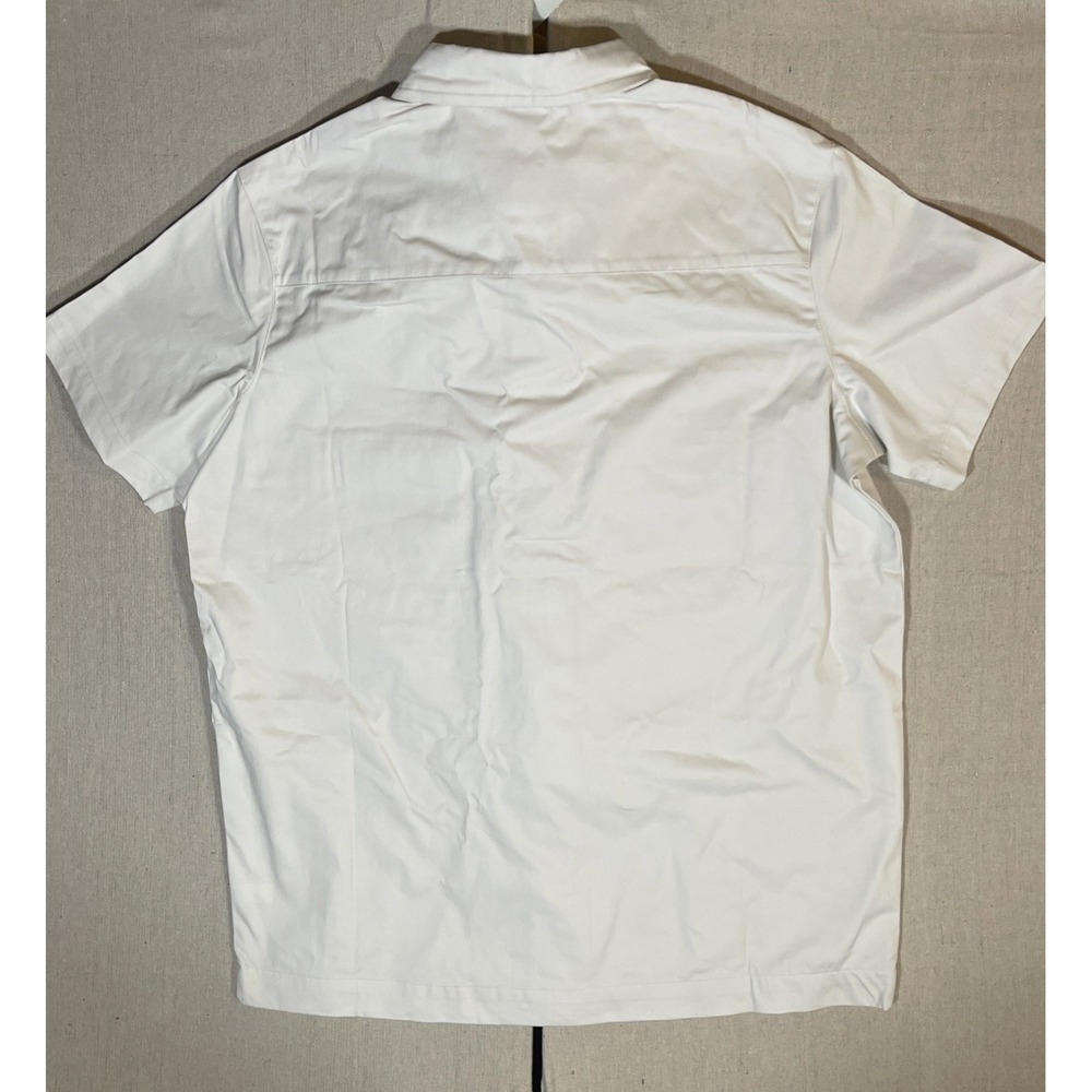 Nike Woven Military Short Sleeve Button Down Shirt Men Sz S White DX3340-030 NWT - Picture 5 of 5